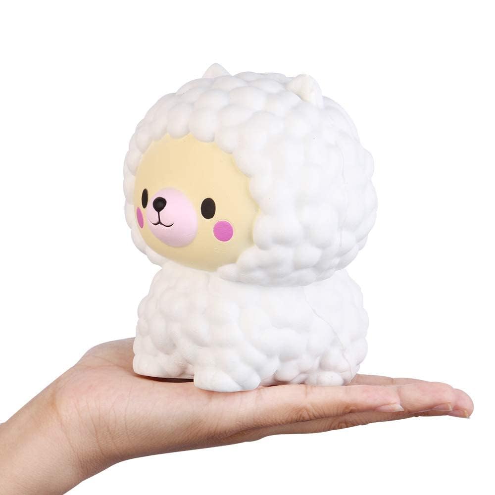 Jumbo Kawaii Sheep Bear Squishy Toy - Stress Relief for Kids & Adults
