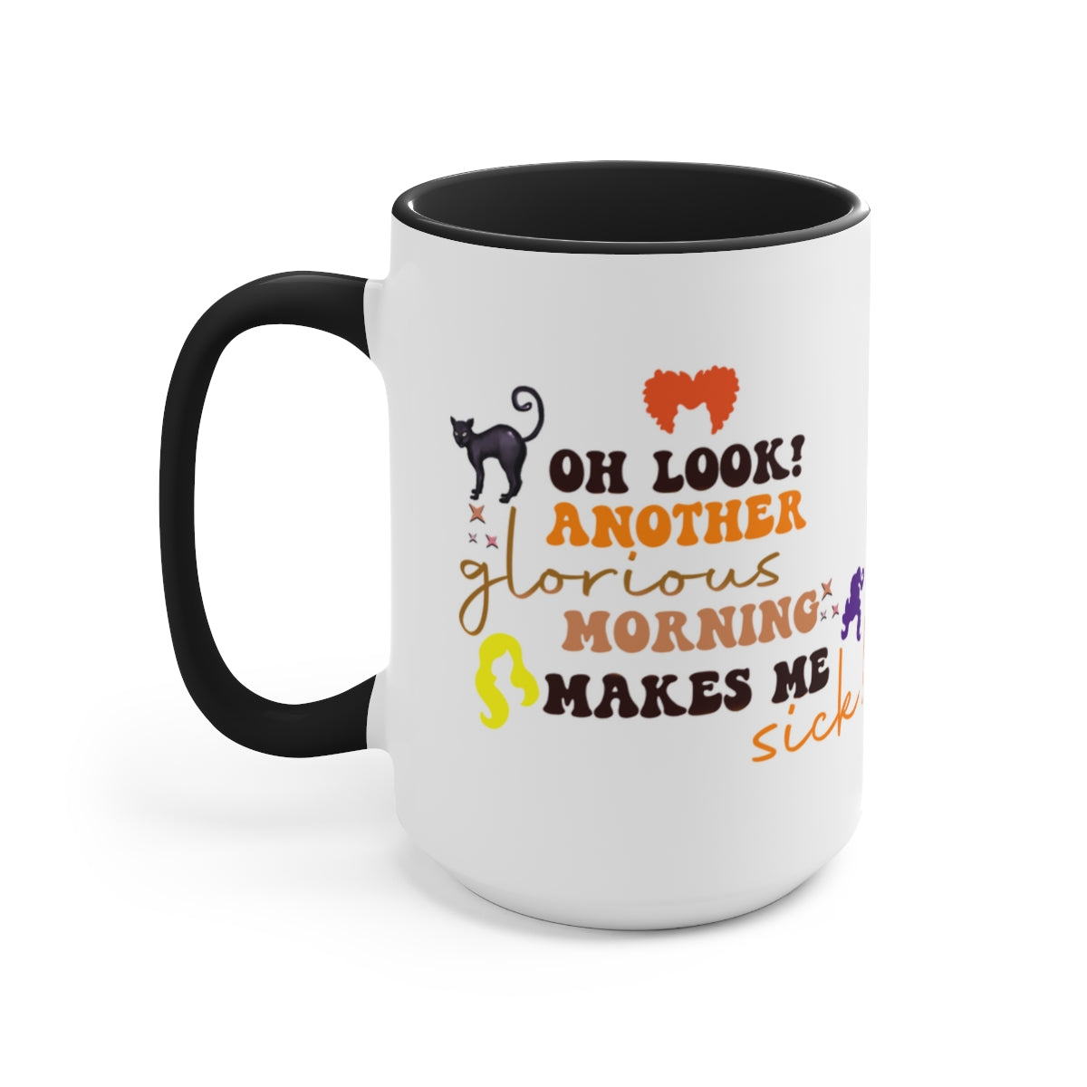 Hocus Pocus Halloween Coffee Mug - Witch Themed Ceramic Cup for Hot & Cold Drinks - Perfect for Halloween Parties, Movie Nights & Gift Giving