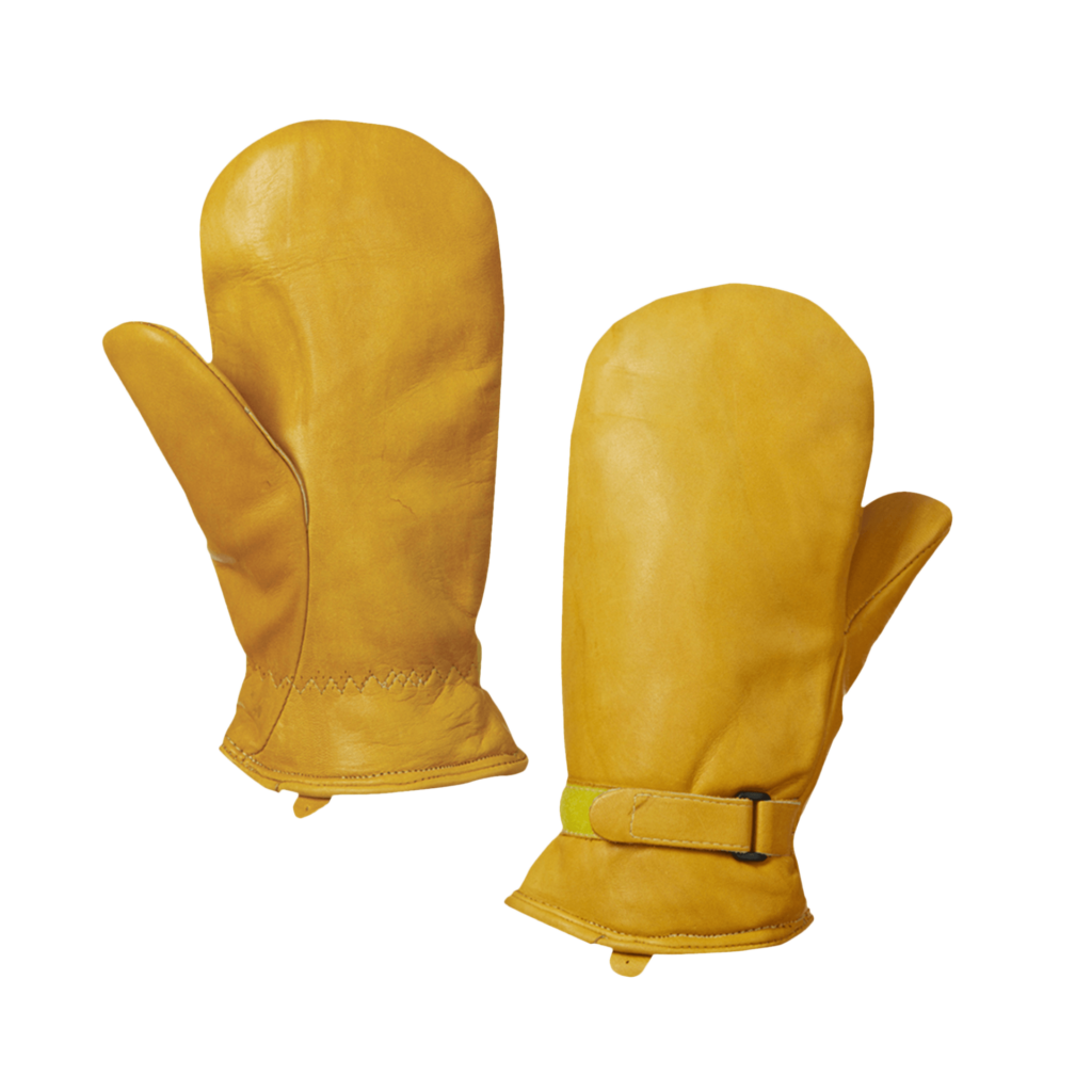 Tough Duck Leather Adjustable Pile Lined Work Mitt G35312 - Heavy Duty Winter Gloves for Construction, Landscaping & Outdoor Work