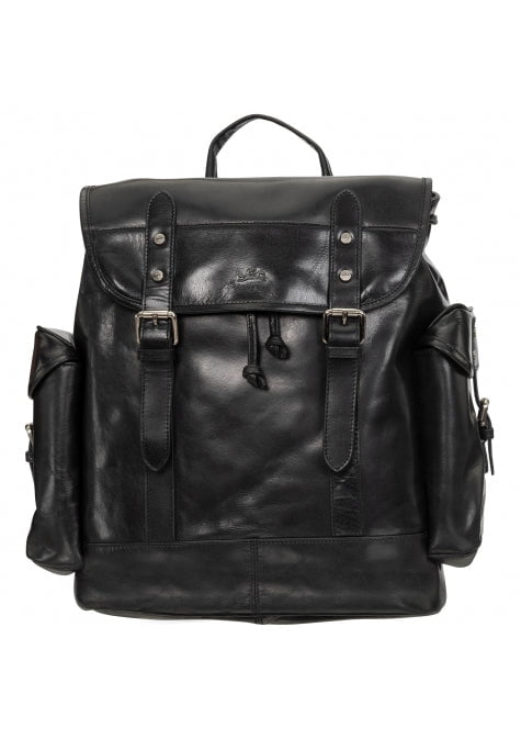 Mancini Buffalo Collection Genuine Leather Backpack for 15.6 Inch Laptop & Tablet - Durable Travel & Work Commuter Bag for Men & Women