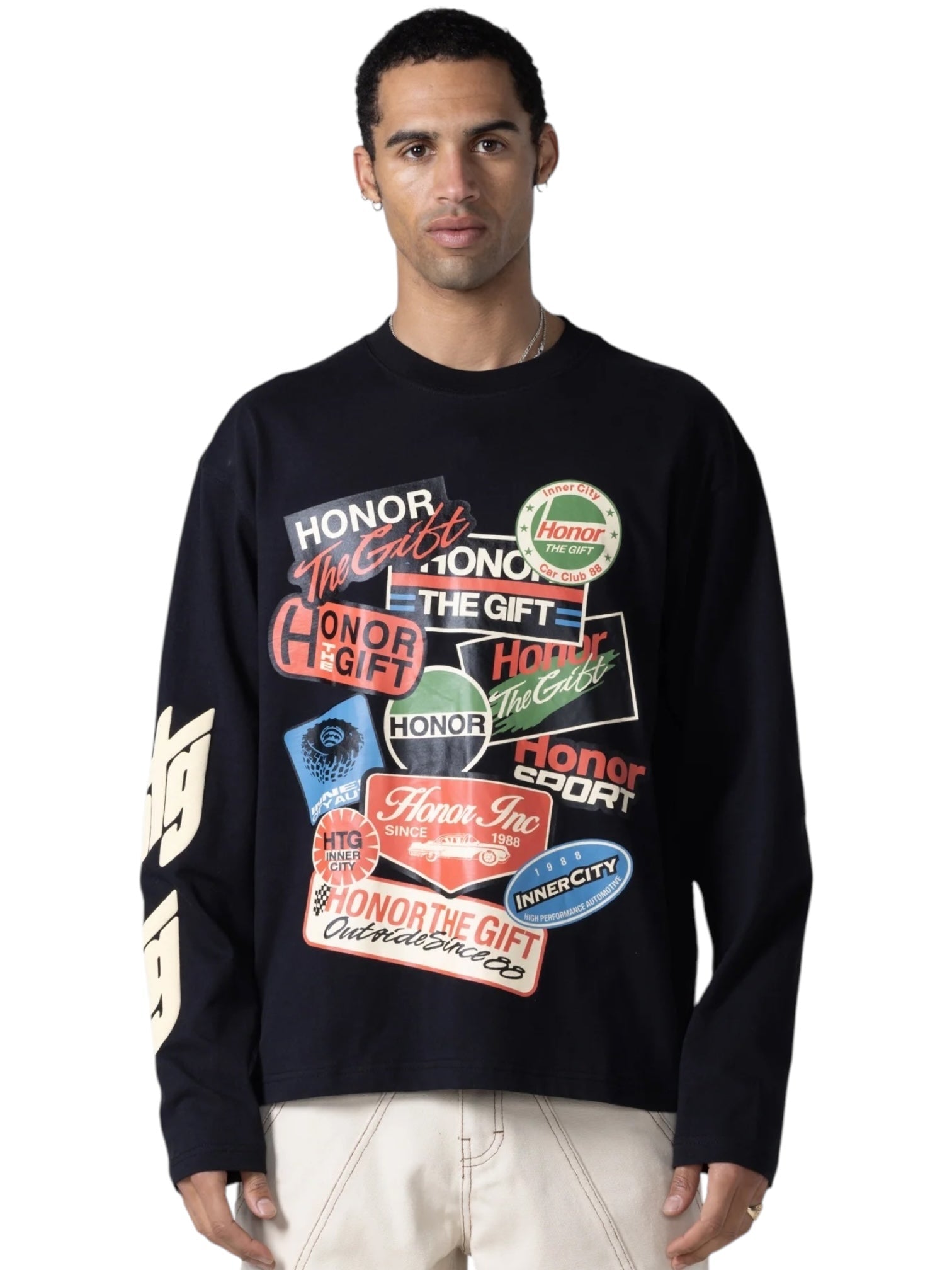 Honor The Gift Fuel LS Tee Black - Premium Long Sleeve Graphic T-Shirt for Men | Streetwear Fashion & Casual Wear
