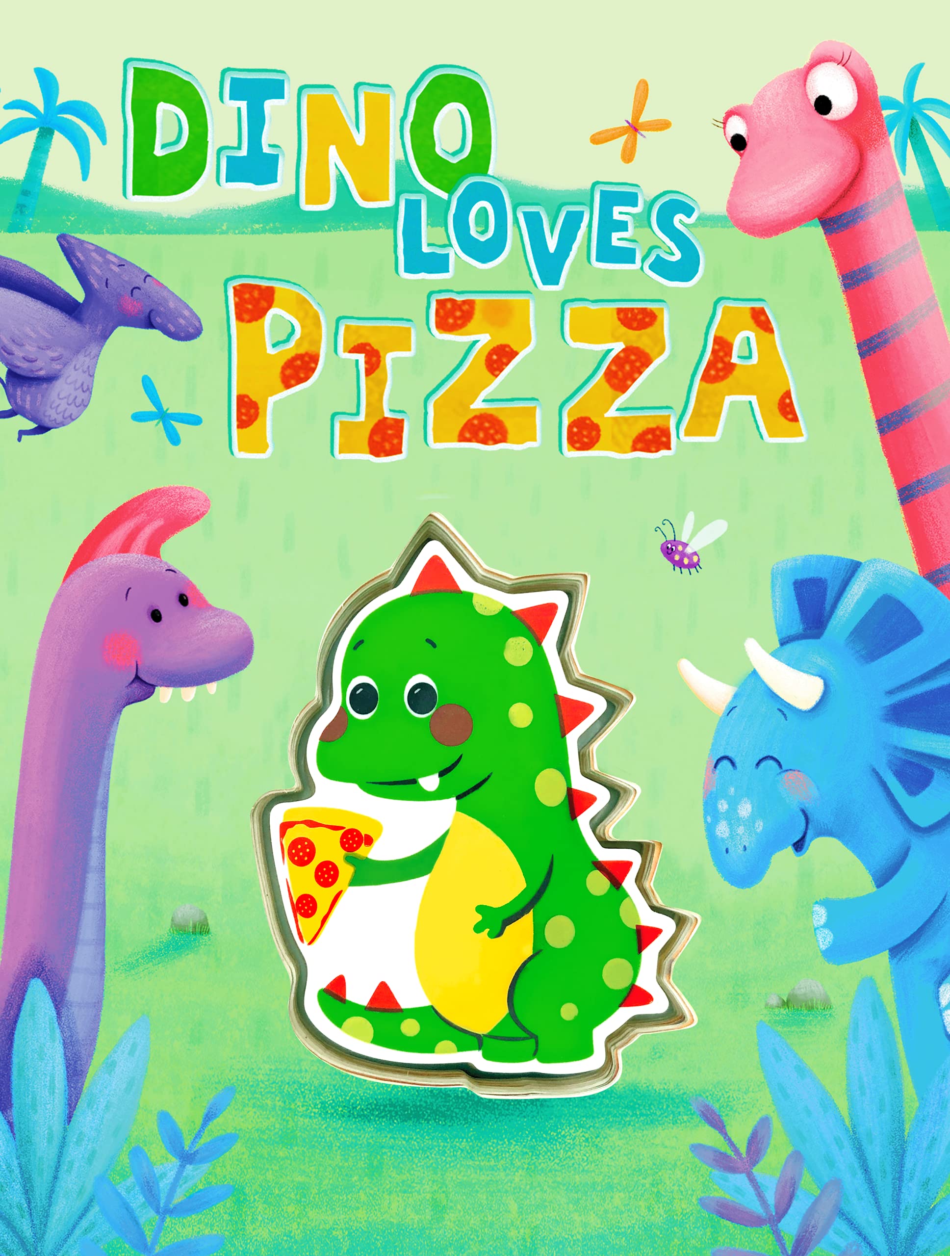 Dino Loves Pizza - Interactive Children's Board Book with Touch & Squeak Features - Soft Squishy & Squeaky Sensory Toy for Toddlers - Perfect for Bedtime Stories, Early Learning & Sensory Play