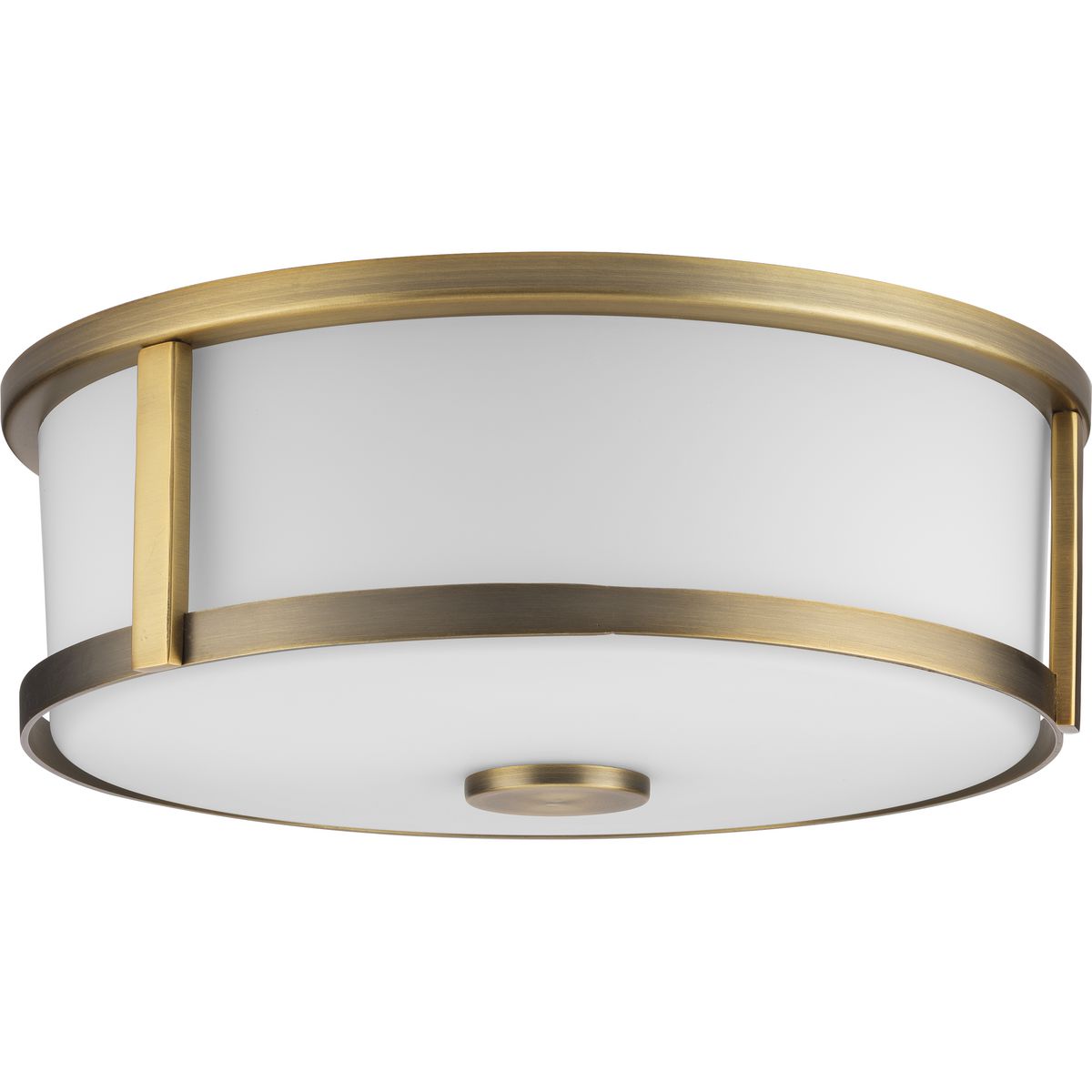Gilliam Collection 12 5/8 Inch Two-Light Flush Mount Ceiling Light Fixture - P350254 - Perfect for Bedroom, Hallway & Small Space Lighting