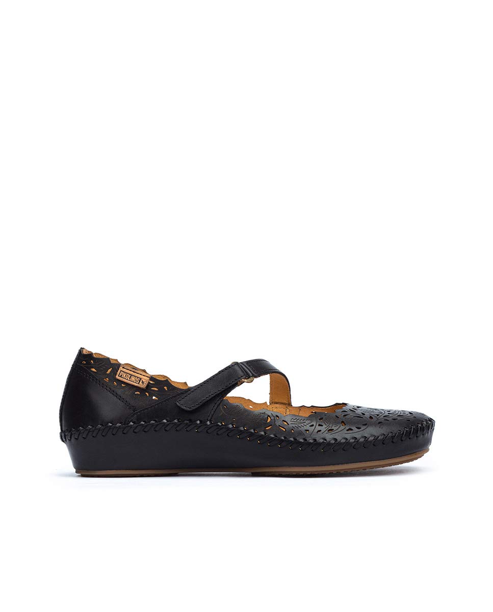 PIKOLINOS Women's Leather Ballerina Flats - Comfortable P. Vallarta Style Ballet Shoes for Work, Travel & Casual Wear