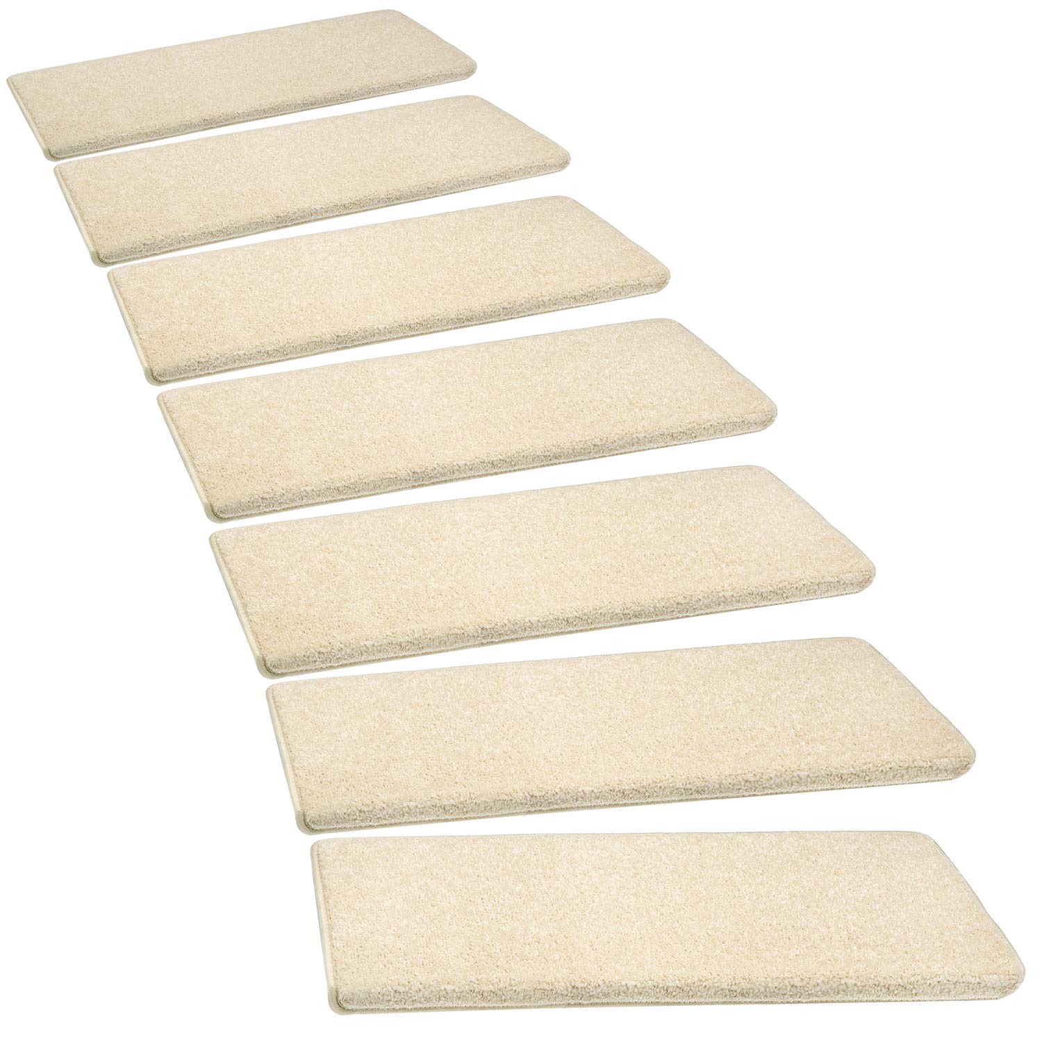 PURE ERA Bullnose Carpet Stair Treads Set - 14-Piece Non-Slip Stair Protectors (9.5