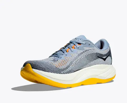HOKA Rincon 4 Wide Running Shoes for Men - Drizzle/Nautical Dusk | Lightweight Cushioned Sneakers for Road Running, Jogging & Daily Wear