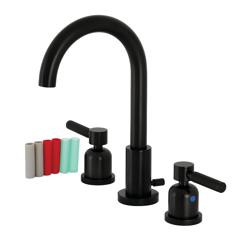 Fauceture FSC8925DKL Kaiser Widespread Bathroom Faucet with Pop-Up Drain - Premium 8-Inch Centerset Bathroom Sink Faucet for Modern Vanities, Perfect for Home & Hotel Renovations