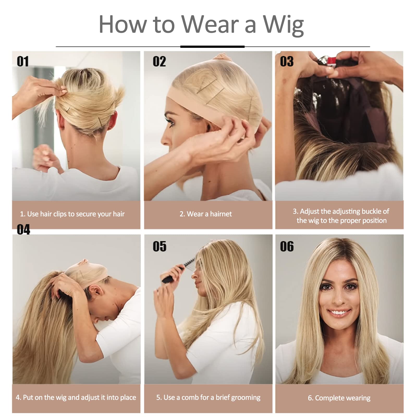Long Wavy Synthetic Hair Wig with Bangs & Hair Net - Heat Resistant Curling Wig for Women, Cosplay, Party & Daily Use - Perfect for Halloween, Costume Events & Everyday Styling