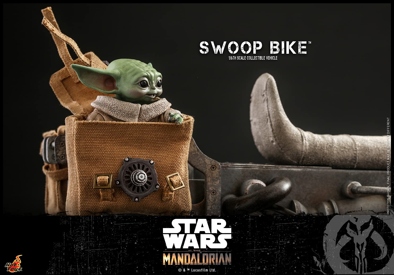 Hot Toys 1:6 Scale The Mandalorian Swoop Bike Collectible Figure - Premium Star Wars Action Figure for Display & Collectors (Perfect for Home Decor & Movie Fans)