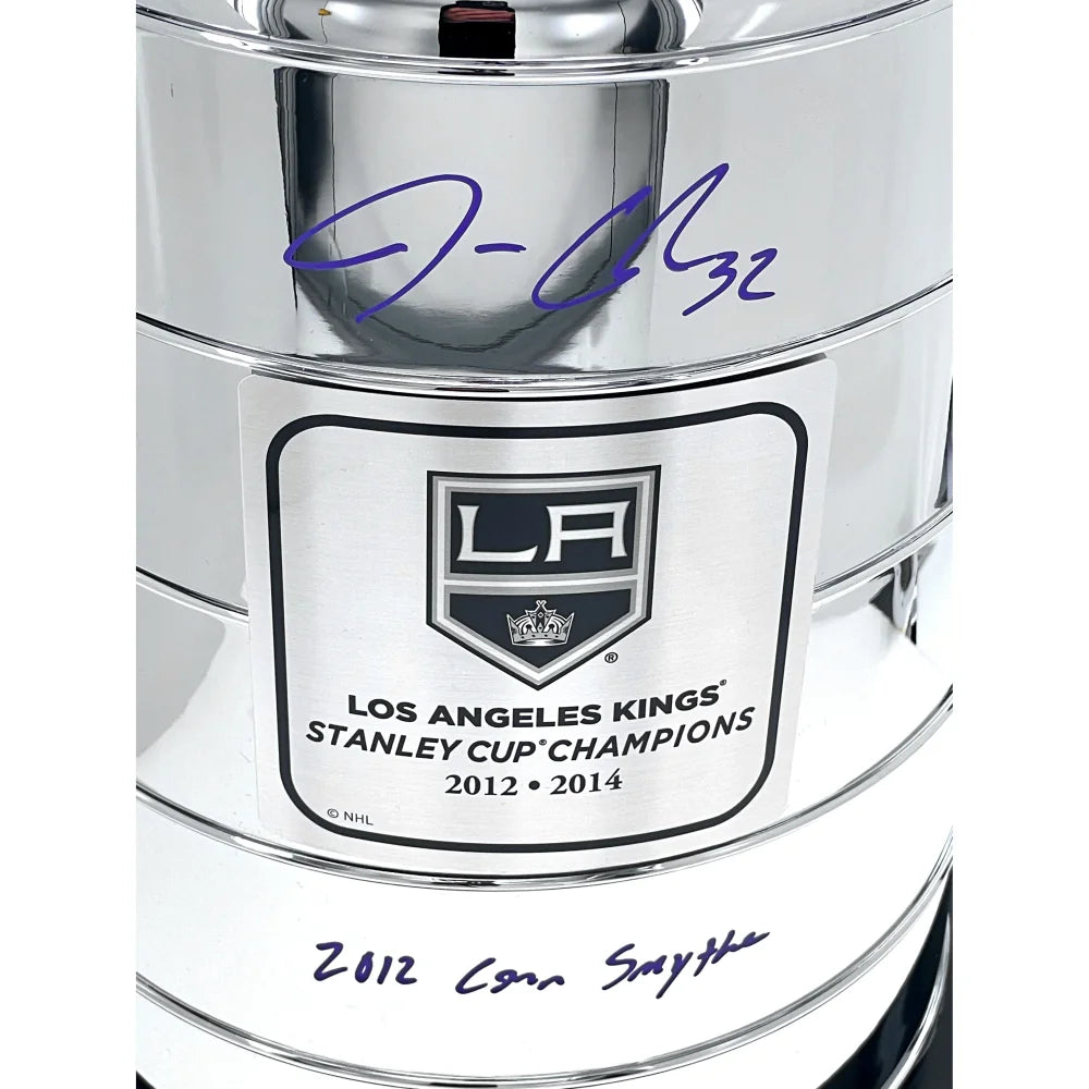 Jonathan Quick Autographed Stanley Cup Trophy #D/3 - LA Kings Signed Hockey Memorabilia with IGM COA - Perfect for Sports Collectors, Kings Fans & Hockey Enthusiasts