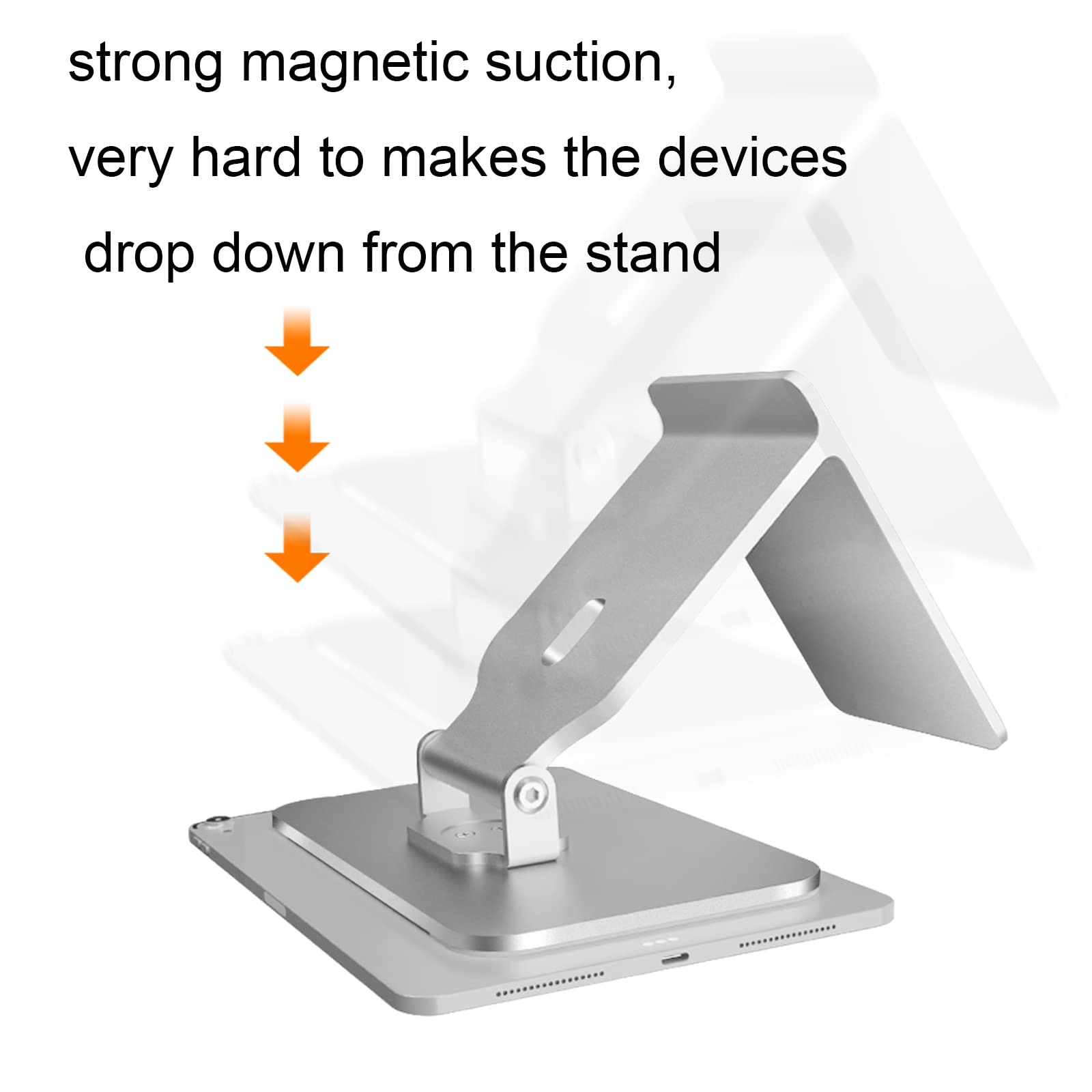 Magnetic iPad Pro Stand - Adjustable Floating Mount Holder for iPad Pro 12.9