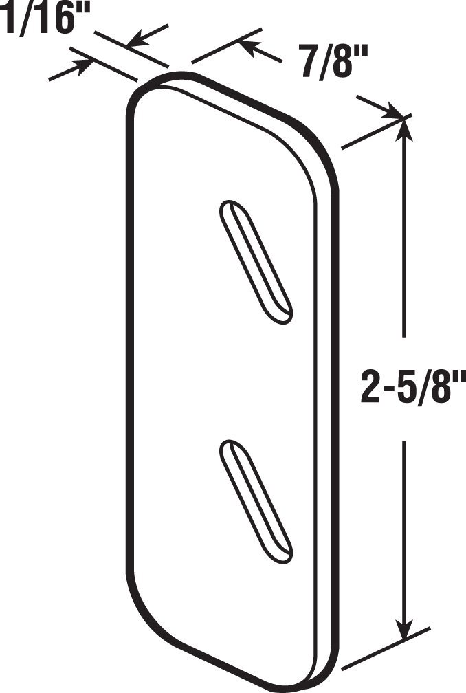 Prime-Line MP5100 Plastic Shim Plates - 1/8