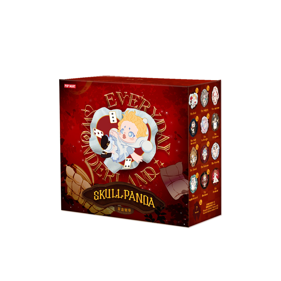 POP MART SKULLPANDA Everyday Wonderland Series Enamel Pin Badge & Fridge Magnet Blind Box - Collectible Art Toy for Fans, Gift for Home Office Decor