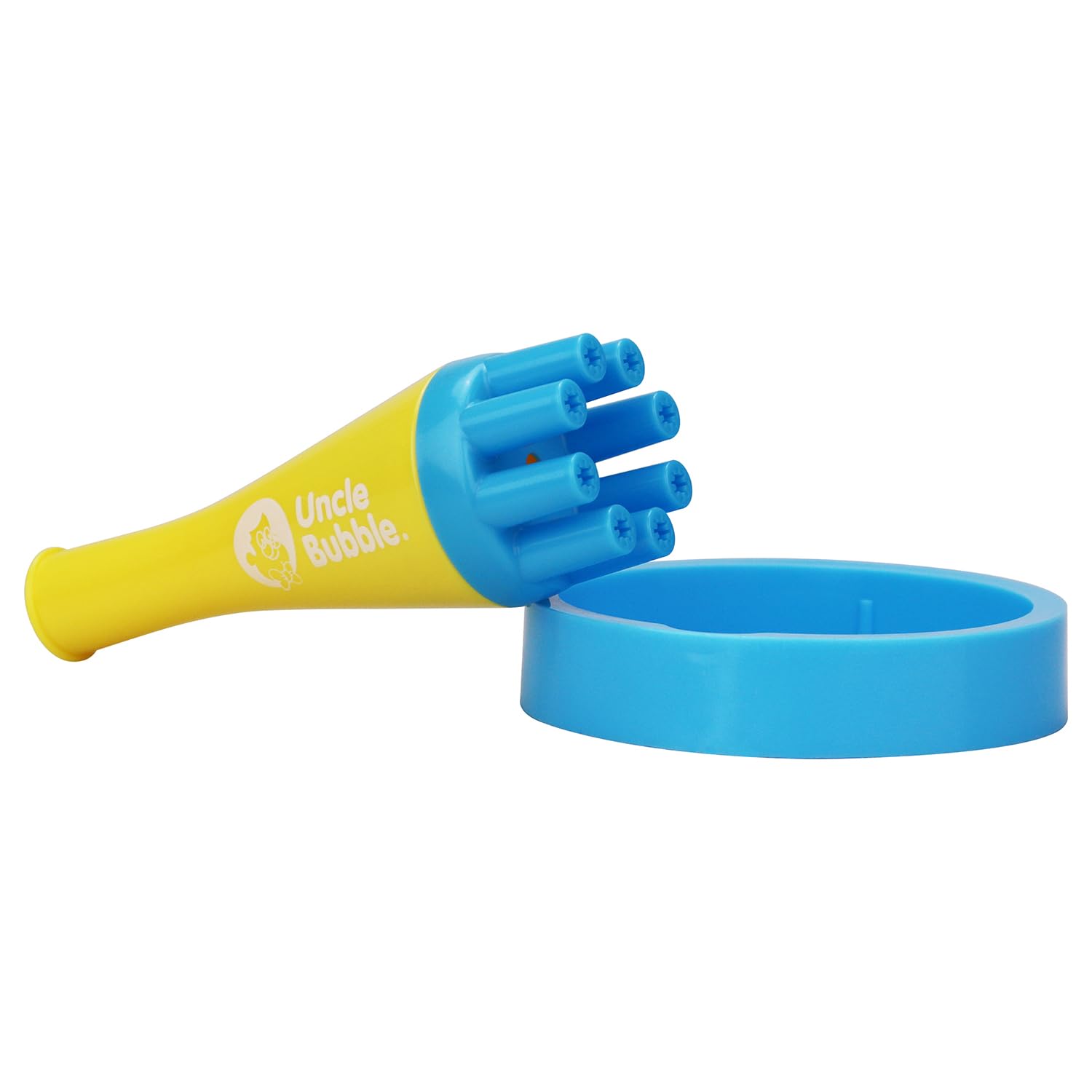 Uncle Bubble Mini Bubble Blower for Kids & Toddlers - Durable Outdoor Bubble Machine Makes Thousands of Bubbles - Perfect for Birthday Parties, Backyard Play & Summer Fun