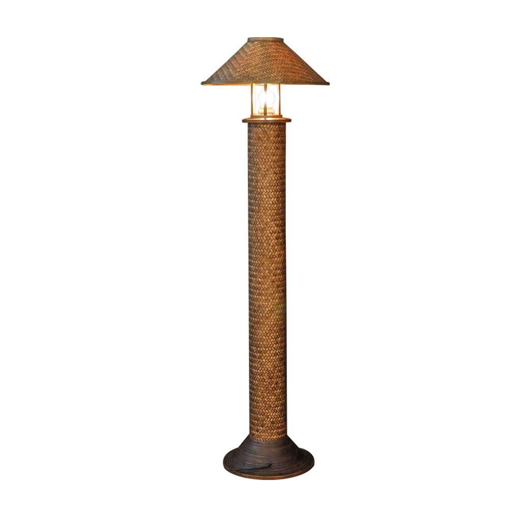 Modern Bamboo Floor Lamp - Handmade Retro Standing Light for Bedroom, Living Room & Office - Adjustable Indoor Lighting with Natural Style - Perfect for Reading, Relaxing & Home Decor