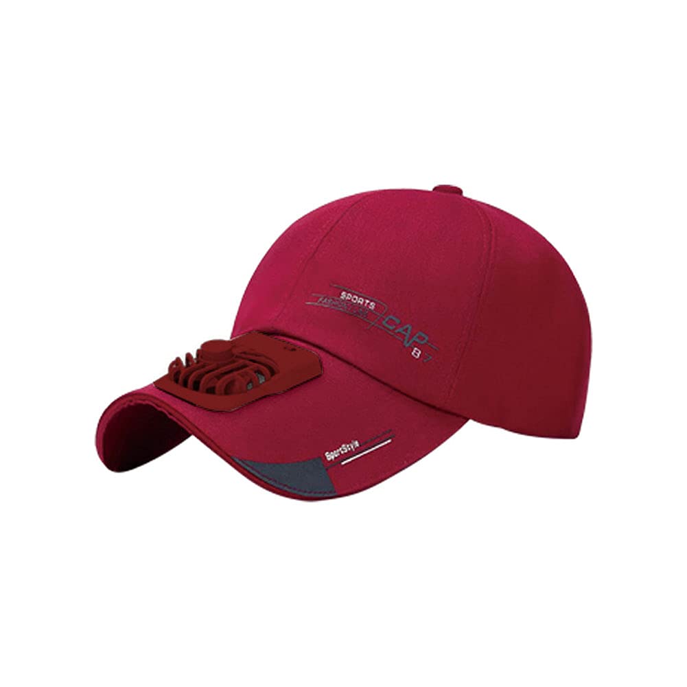 USB Rechargeable Cooling Fan Hat for Men & Women - Adjustable Sun Cap for Outdoor Sports, Baseball, Golf, Hiking & Beach - Stay Cool in Summer Heat