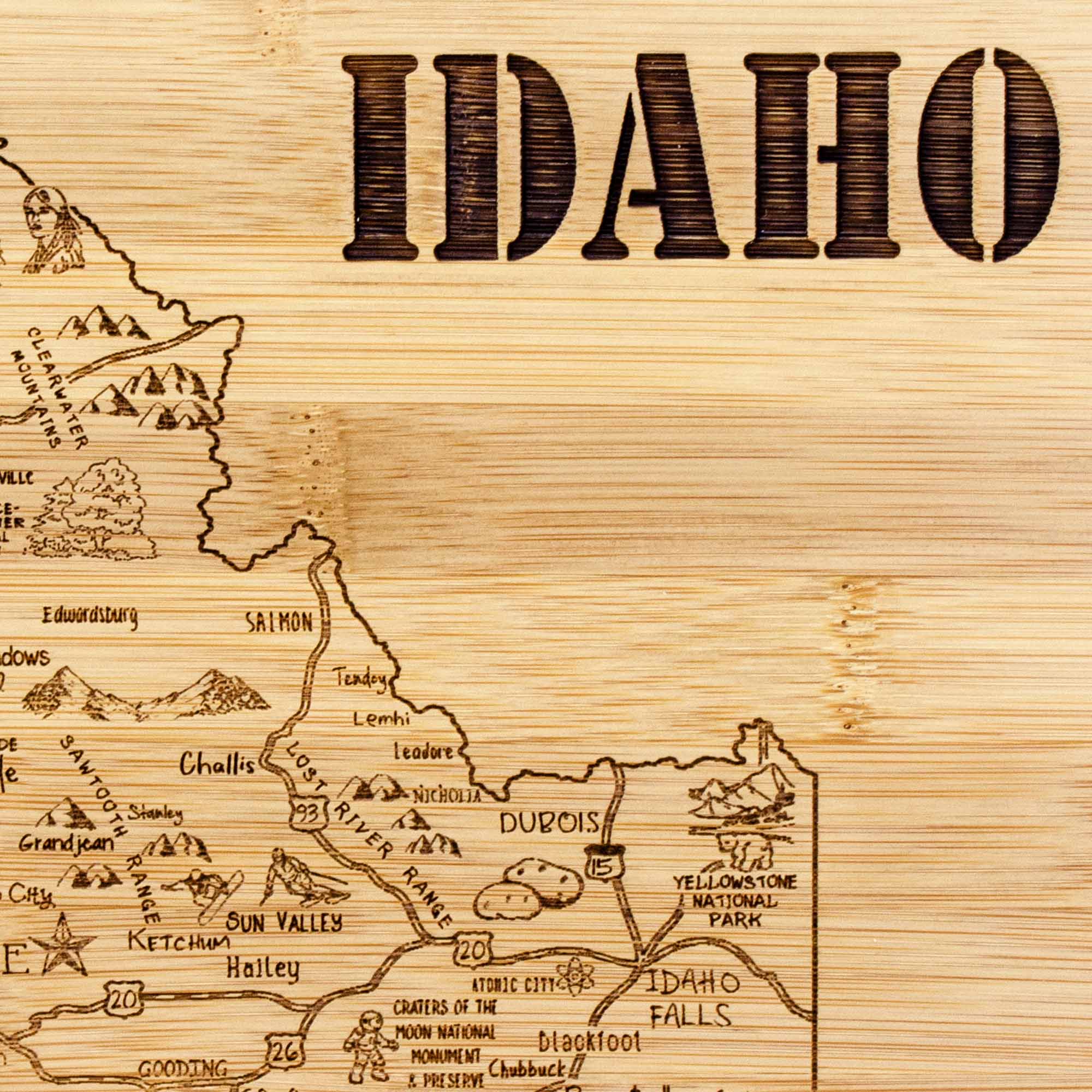 Premium Idaho Wood Cutting Board - 11