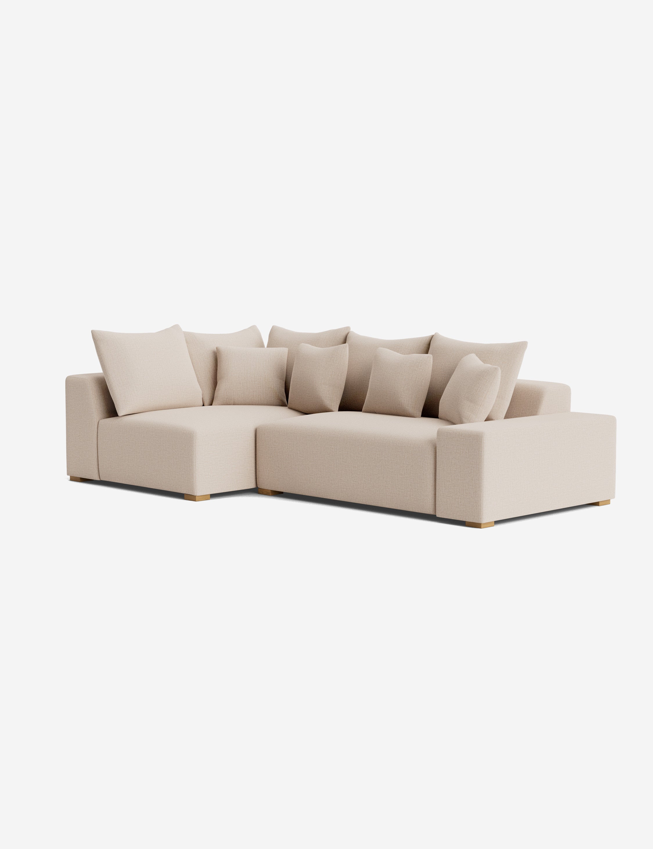 Stylish Clayton Sectional Sofa - Modern L-Shaped Couch for Living Room, Home Theater & Lounge Areas | Comfortable Fabric Upholstery & Spacious Seating