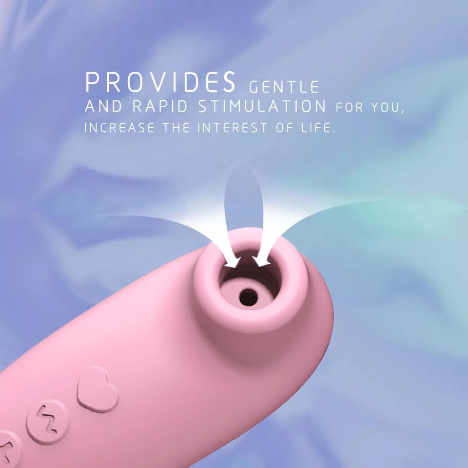 Premium Rose Air-Pulse Clit Sucking Vibrator - Waterproof Rechargeable Clitoral Stimulator with Non-Contact Pressure-Wave Technology - Perfect Valentine's Day Gift for Women & Couples - Enhance Intimacy in Bedroom, Travel & Romantic Nights