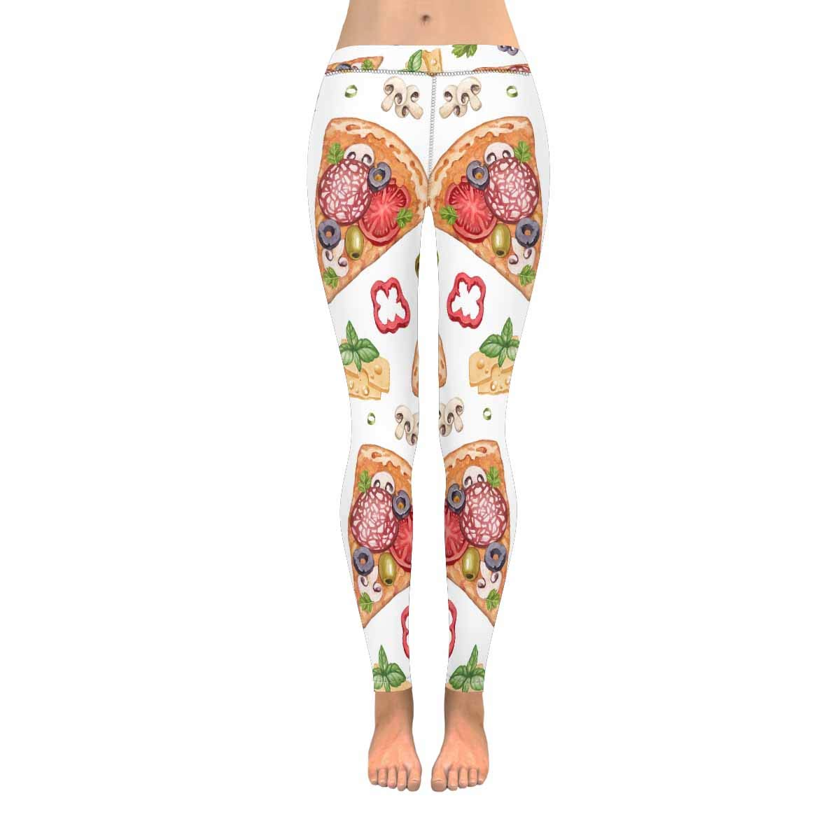 InterestPrint Women's Yoga Pants - Floral Watercolor Print Stretchy High-Waisted Workout Leggings for Gym, Running & Yoga | Soft Comfortable Athletic Tights