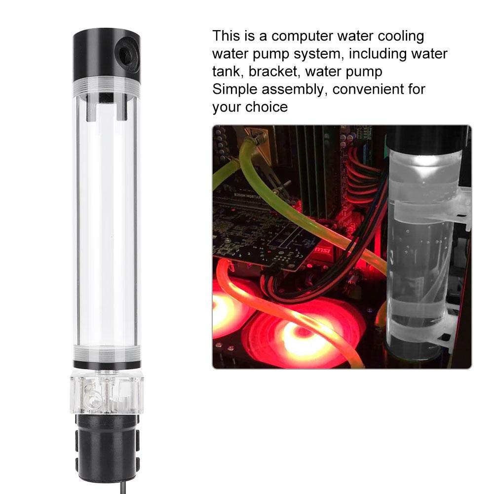 High Performance DIY PC Water Cooling Kit - CPU Liquid Cooling System with Leakproof Cylinder Pump for Gaming & Overclocking | Perfect for Custom PC Builds & High-End Gaming Rigs