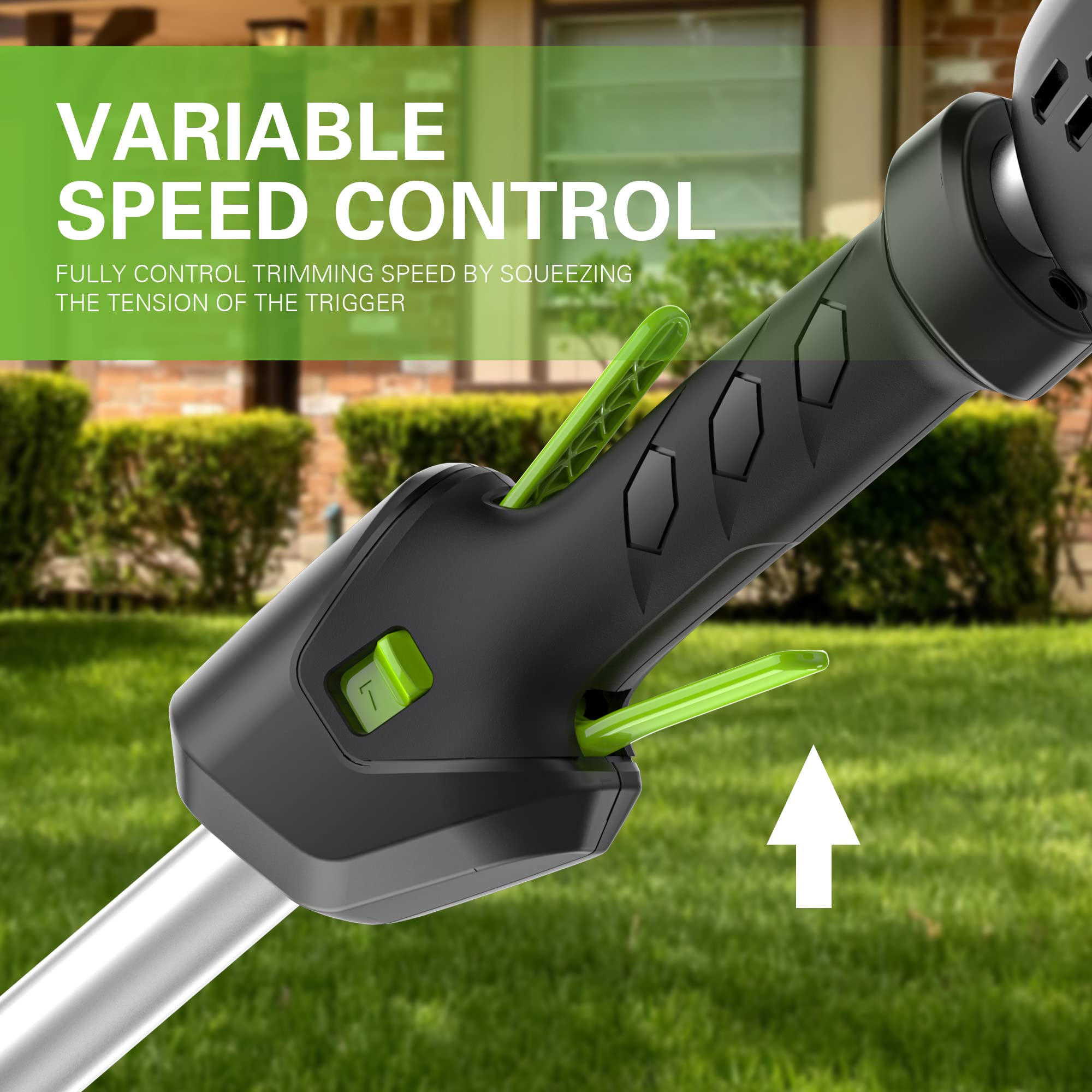 Greenworks 80V 13-Inch Cordless String Trimmer with 2Ah Battery & Fast Charger - Lightweight Weed Eater for Lawn Edging, Yard Maintenance & Landscaping