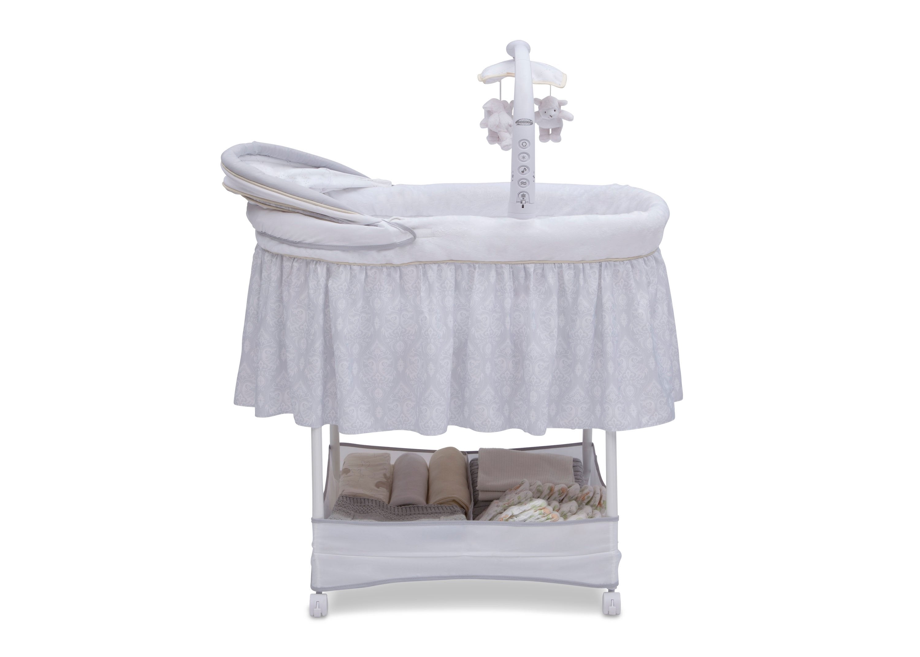 Slumber Time Elite Gliding Bassinet - Portable Baby Crib for Newborns & Infants - Smooth Rocking Motion for Better Sleep - Perfect for Nursery, Bedroom & Travel Use
