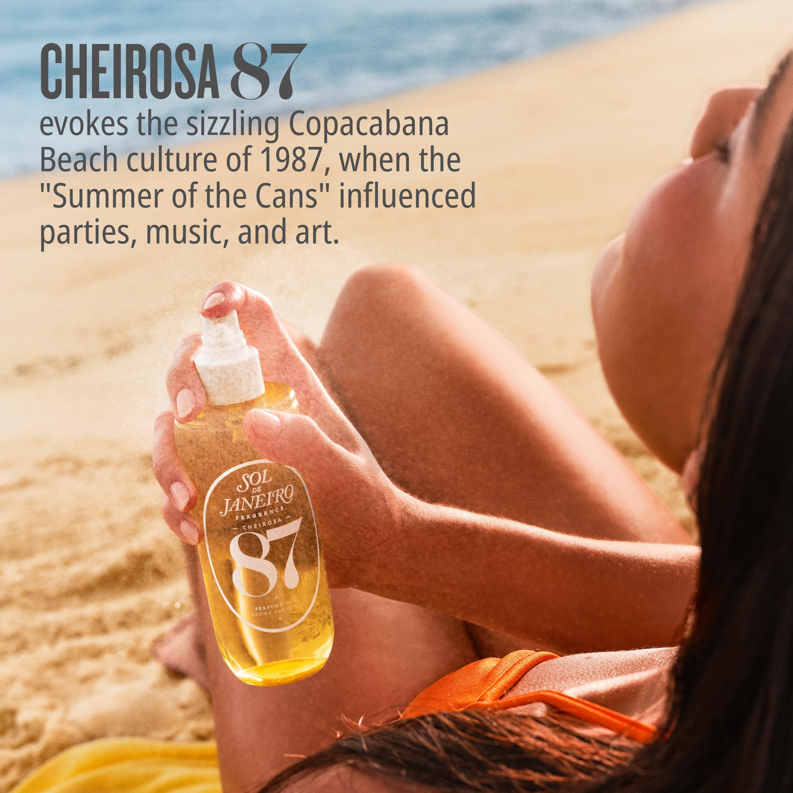 Sol de Janeiro Brazilian Crush Hair & Body Fragrance Mist - Tropical Scent for Women, Long-Lasting Perfume Spray for Beach, Vacation & Everyday Use