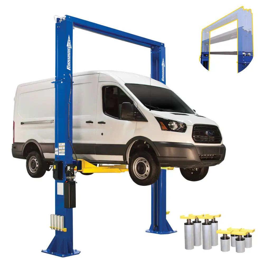 Forward DP15 15K Heavy Duty Two Post Lift - Professional Auto Repair Shop Car Hoist for Trucks & SUVs - Perfect for Vehicle Maintenance, Tire Changes & Brake Services
