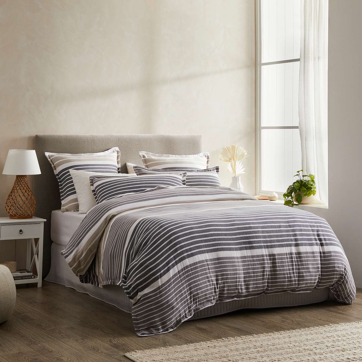 Premium Kalan Natural Quilt Cover Set - 100% Organic Cotton Bedding Collection for Luxury Bedrooms | Perfect for Master Suites, Guest Rooms & Cozy Home Decor