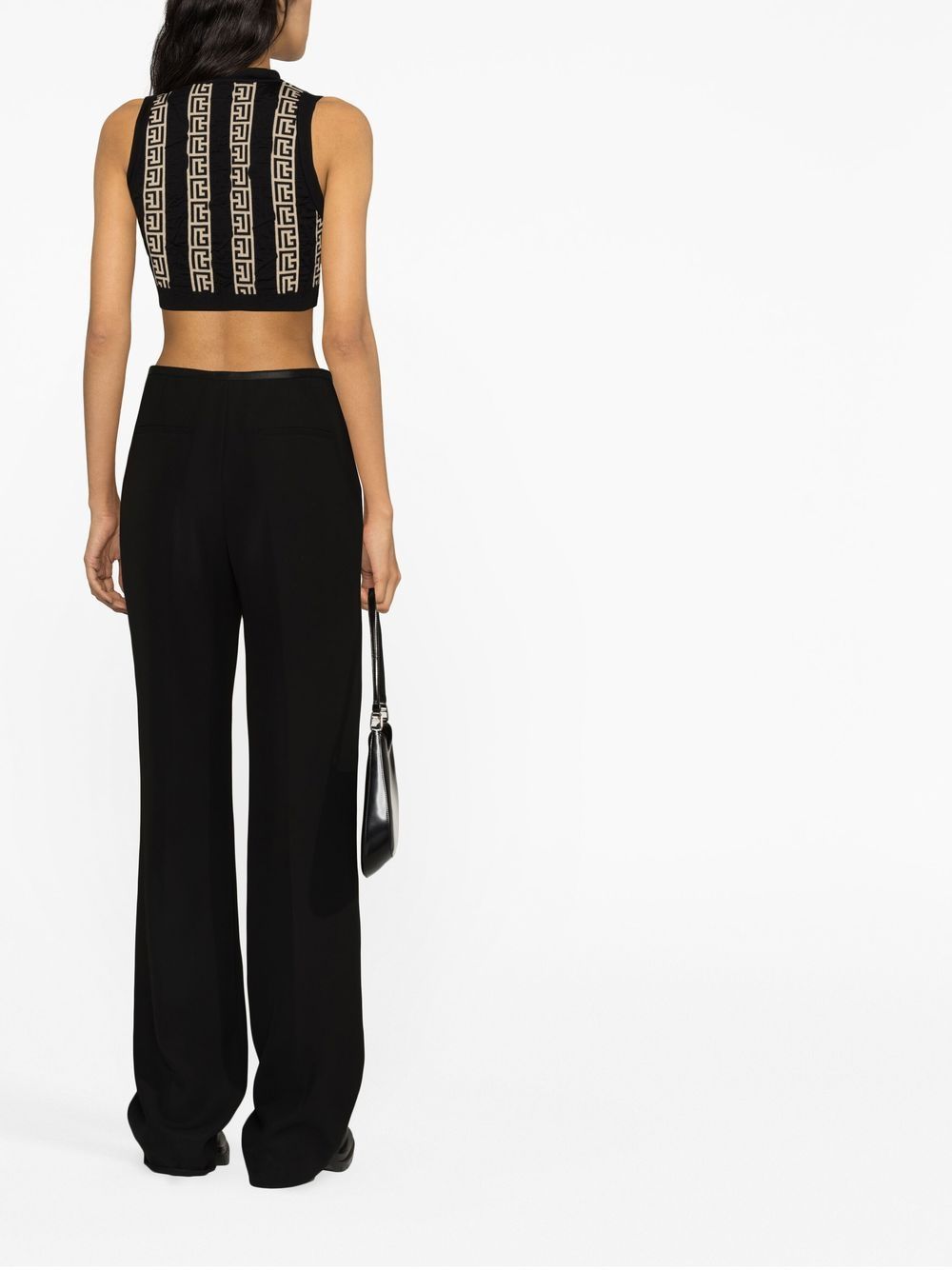Balmain Women's Black Top - Elegant & Stylish Blouse for Casual & Evening Wear | Perfect for Parties, Dates & Office Outfits