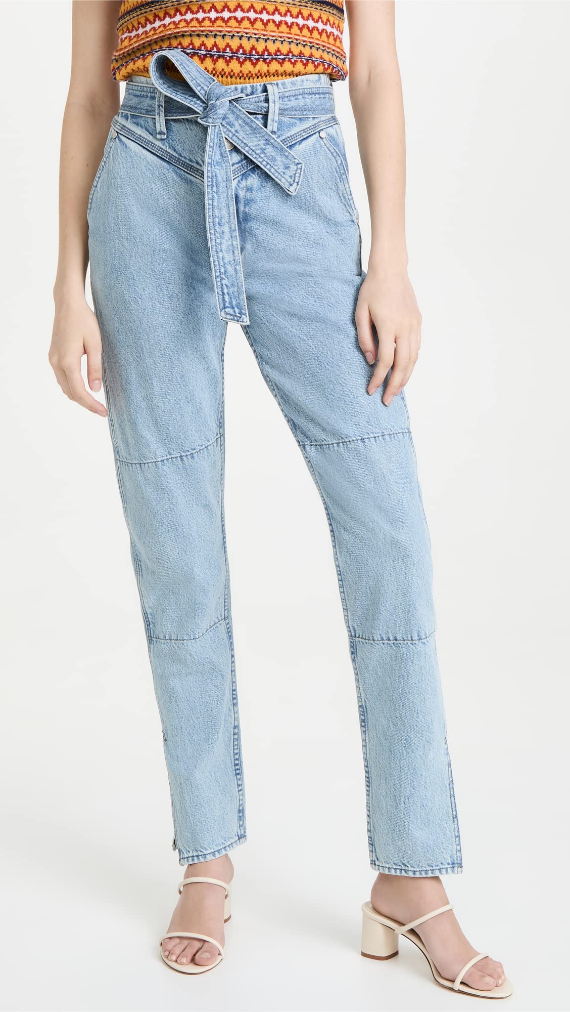 rag & bone Women's Mia Jeans - Clean Lou Blue Denim Size 31 | High Waist Skinny Jeans for Casual & Office Wear