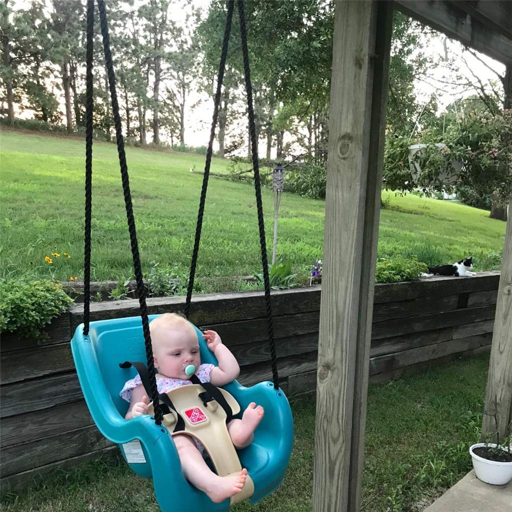 Heavy Duty Tree Swing Hanging Straps Kit - 2000 lbs Weight Capacity, 5ft Extra Long Straps with Locking Carabiner Hooks - Perfect for Outdoor Swings, Hammocks & Backyard Play - Includes Carry Pouch for Easy Installation & Storage