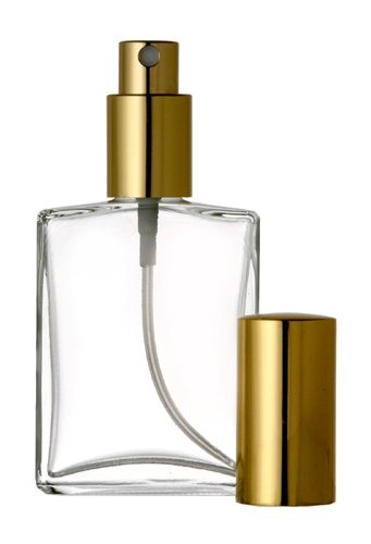 Premium Gold Perfume Atomizer Set - 60ml (2oz) Glass Refillable Travel Spray Bottle (3-Pack) for Fragrance, Cologne & Essential Oils - Perfect for Gym, Travel & On-the-Go Touch Ups