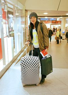 LOQI Luggage Cover POP Collection - Waterproof & Stylish Travel Bag Protector for Suitcases - Perfect for Airports, Vacations & Business Trips