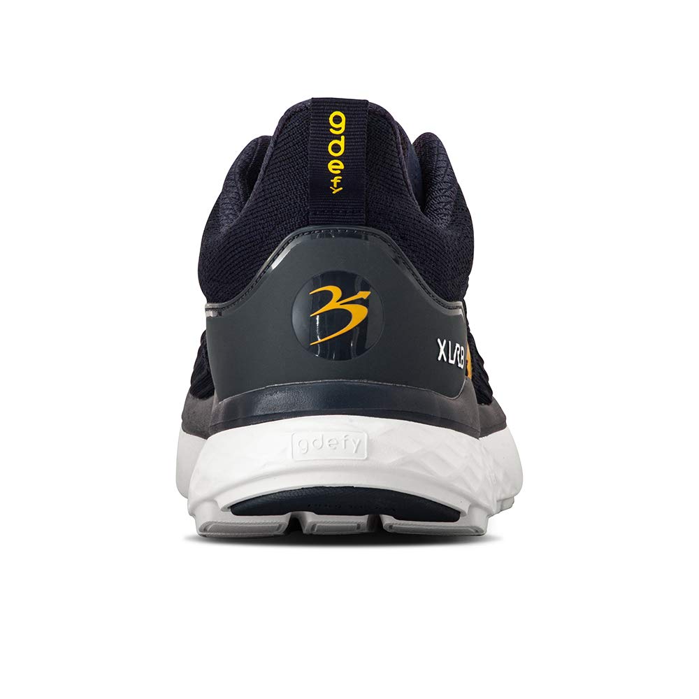 G-DEFY XLR8 Men's Supportive Running Shoes with VersoShock Technology - Arch Support & Pain Relief for Prolonged Standing/Walking - Diabetic & Wide Width Options - Includes Free Custom Orthotics - Perfect for Jogging, Workouts & All-Day Comfort
