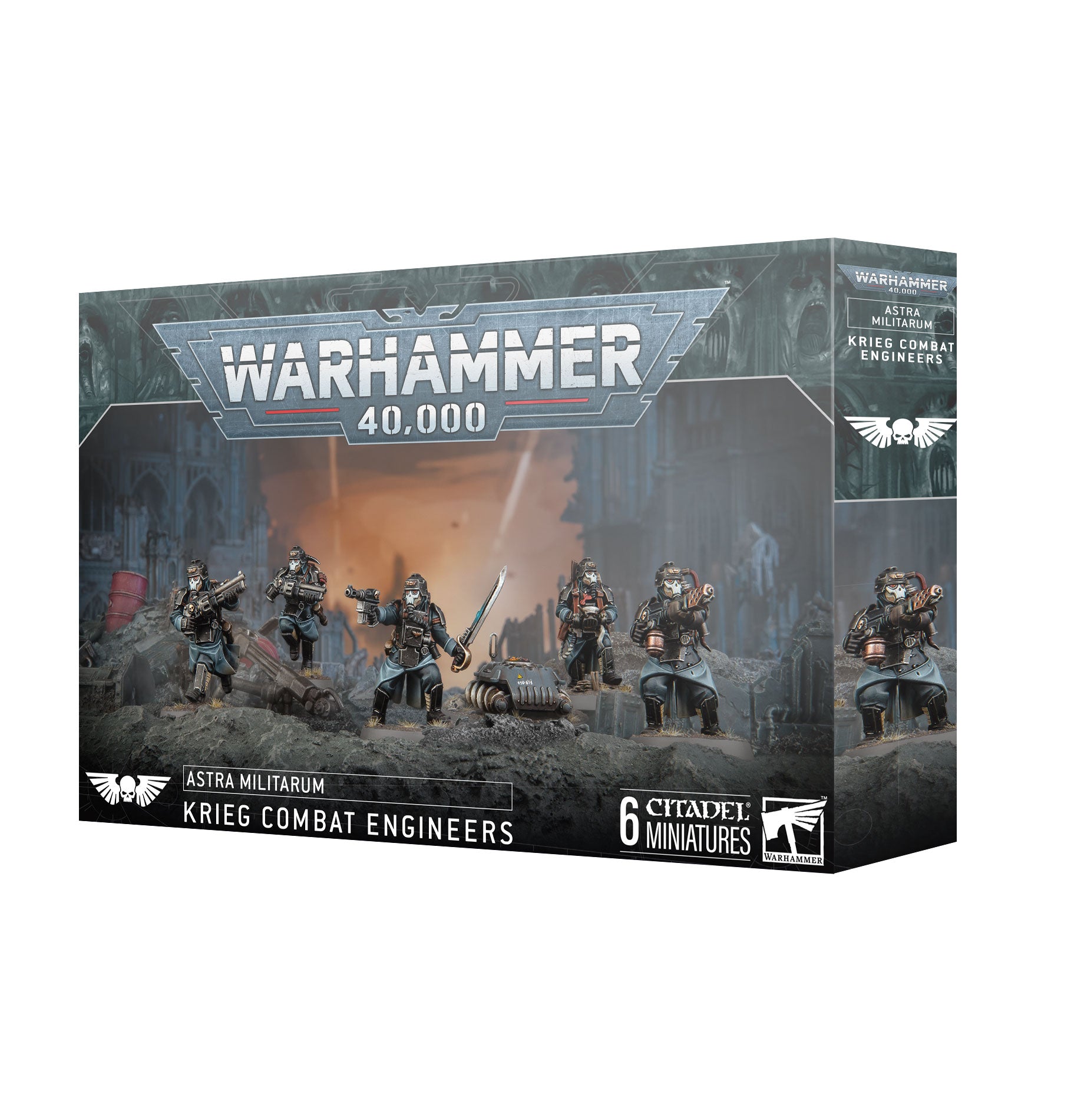 Warhammer 40K Astra Militarum Krieg Combat Engineers Miniatures - Tabletop Wargaming Army Builders for Warhammer 40,000 Games & Collectors