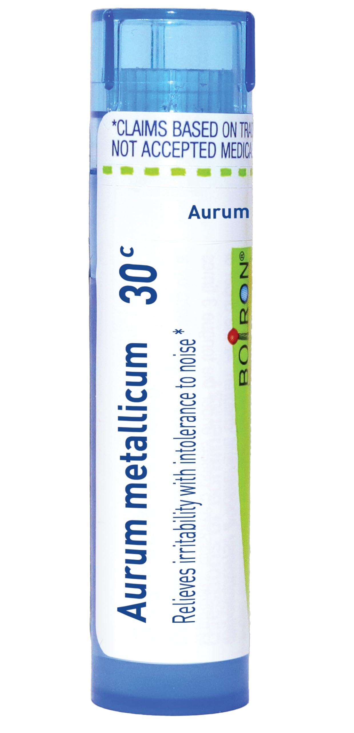 Boiron Aurum Metallicum 30C Homeopathic Medicine for Irritability & Noise Sensitivity - 80 Pellets | Natural Stress Relief & Emotional Balance for Work & Social Situations