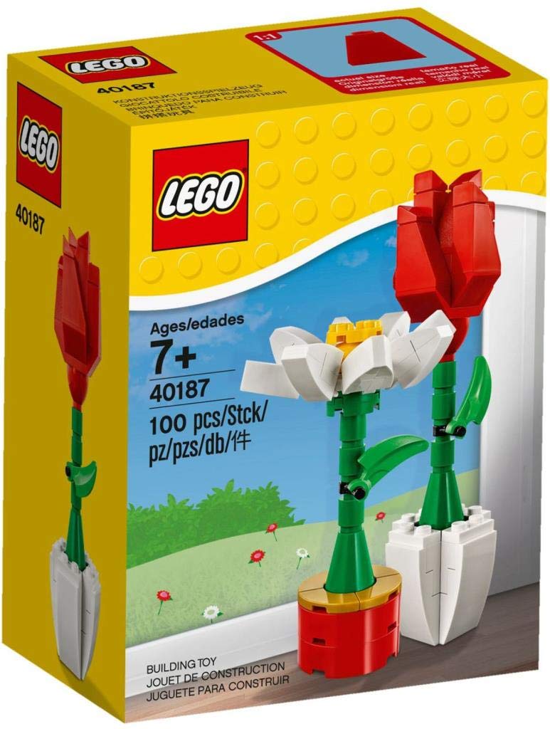 LEGO 40187 Flower Bouquet Building Kit - Creative DIY Floral Arrangement for Home Decor, Gifts & Parties