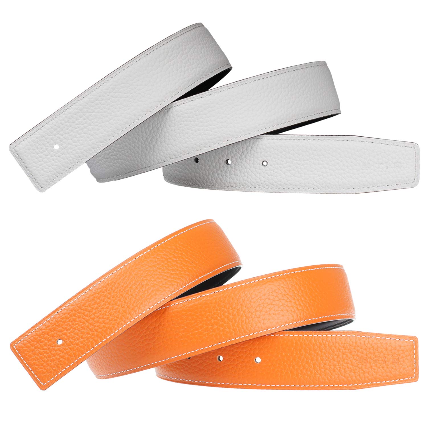 Premium Full Grain Leather Belt Strap - 38mm Wide Blank Replacement Belt for Men & Women (8-Pack) - Durable Unfinished Leather Strips for DIY Belts, Fashion Accessories & Costume Design