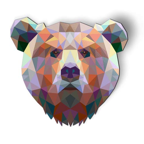 Bear Modern Triangle Magnetic Car Fridge Locker - 5 Inch Strong Fridge Magnet for Office, Home & Dorm Organization - Perfect for Fridge, Metal Lockers & Whiteboards