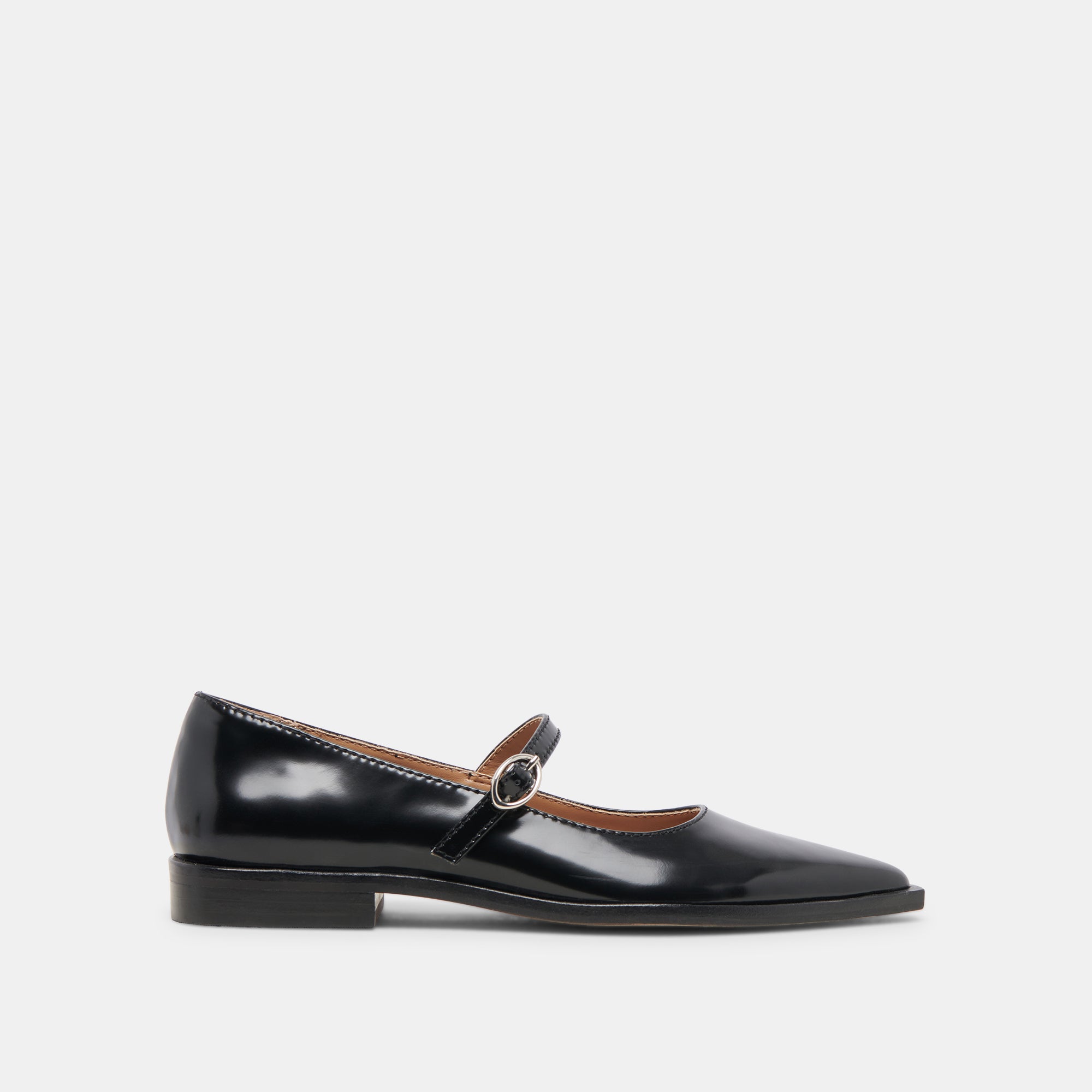 LARGO FLATS MIDNIGHT PATENT LEATHER WOMEN'S SHOES - Elegant & Comfortable Dress Flats for Work, Office, and Formal Occasions