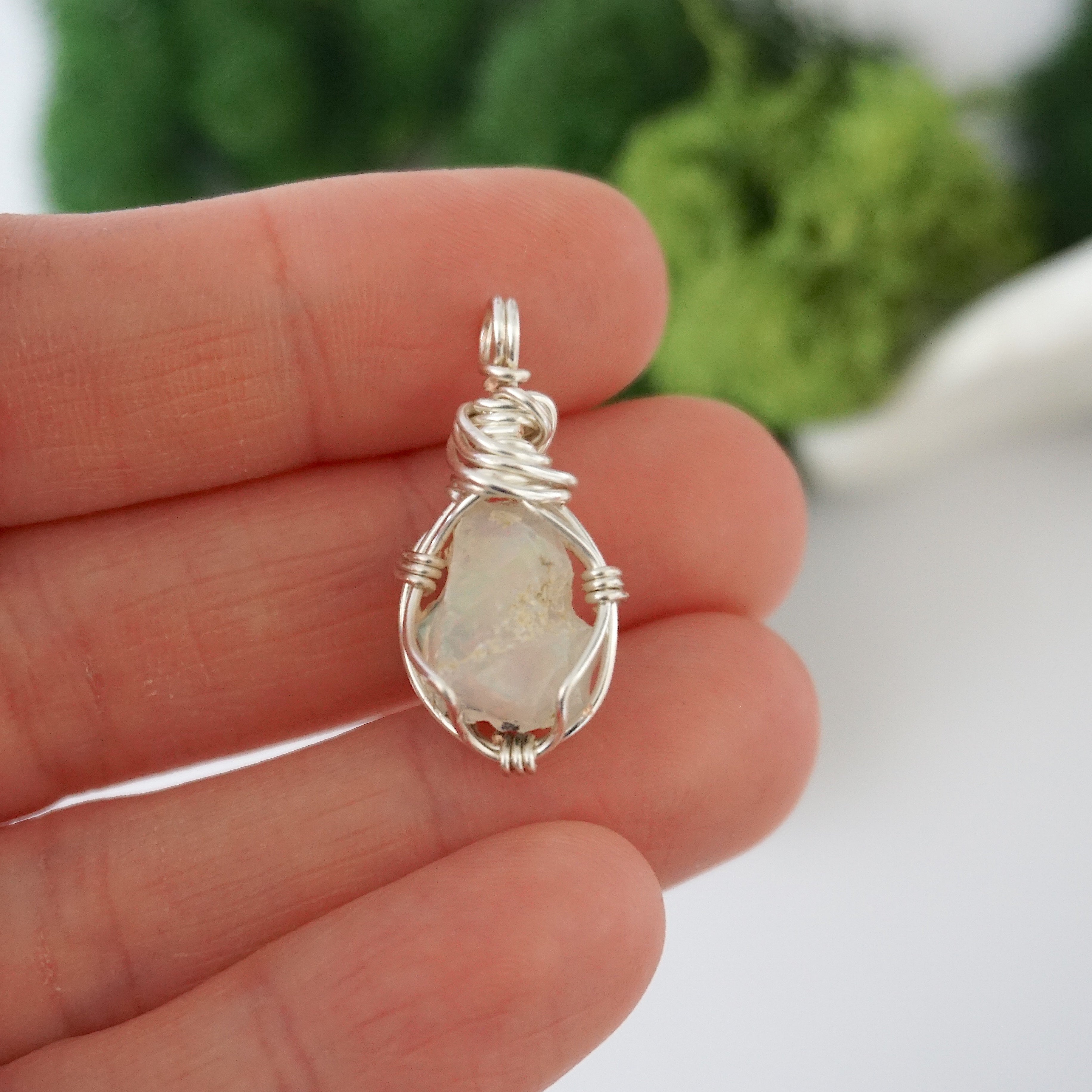 Opal Crystal Birthstone Necklace - Elegant & Personalized Jewelry Gift for Women, Mothers, Daughters | Perfect for Birthdays, Anniversaries, Valentine's Day