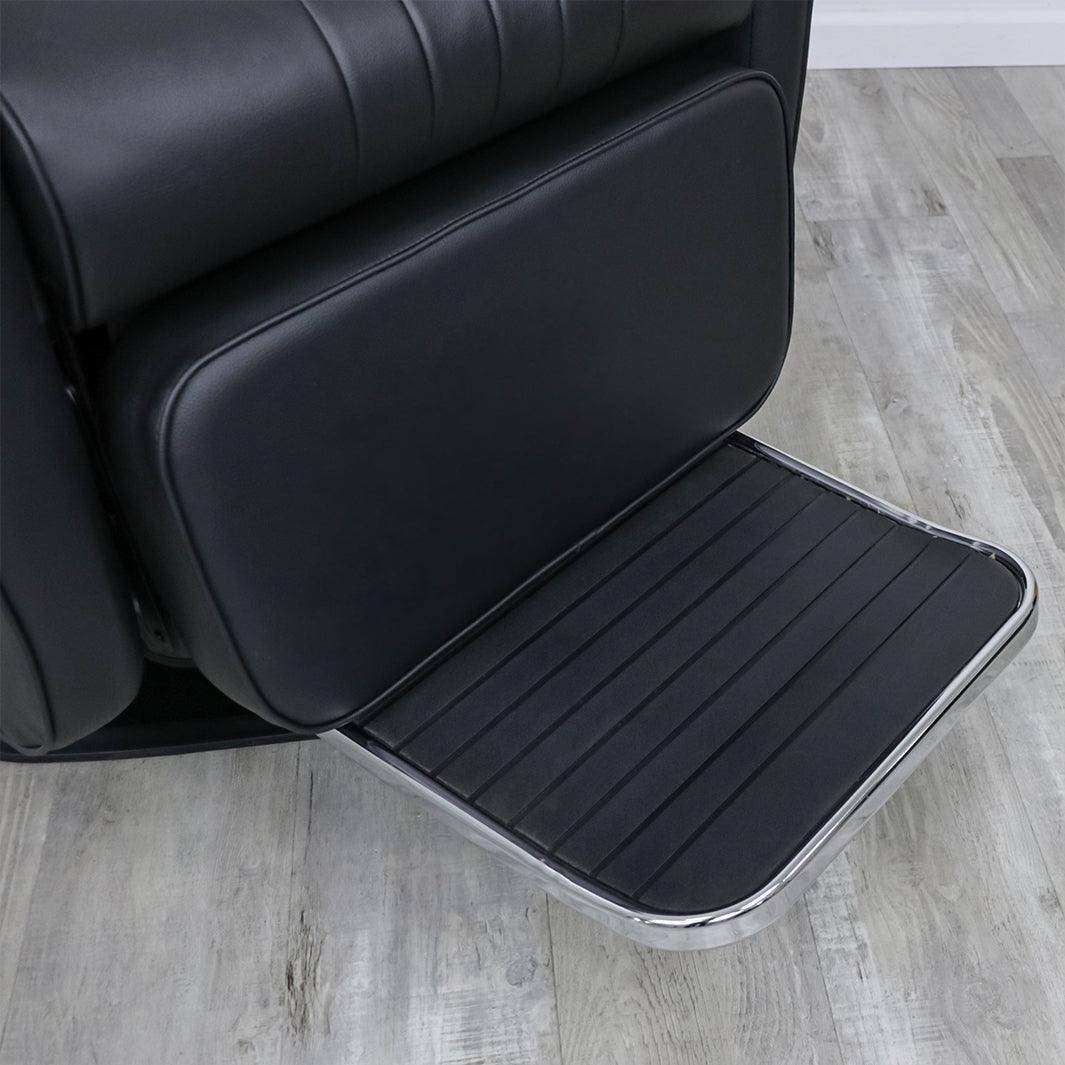 EVANDER Professional Electric Barber Chair for Salon & Home Use - Adjustable Hydraulic Styling Chair with Smooth Recline & Swivel - Perfect for Haircuts, Shaves & Styling