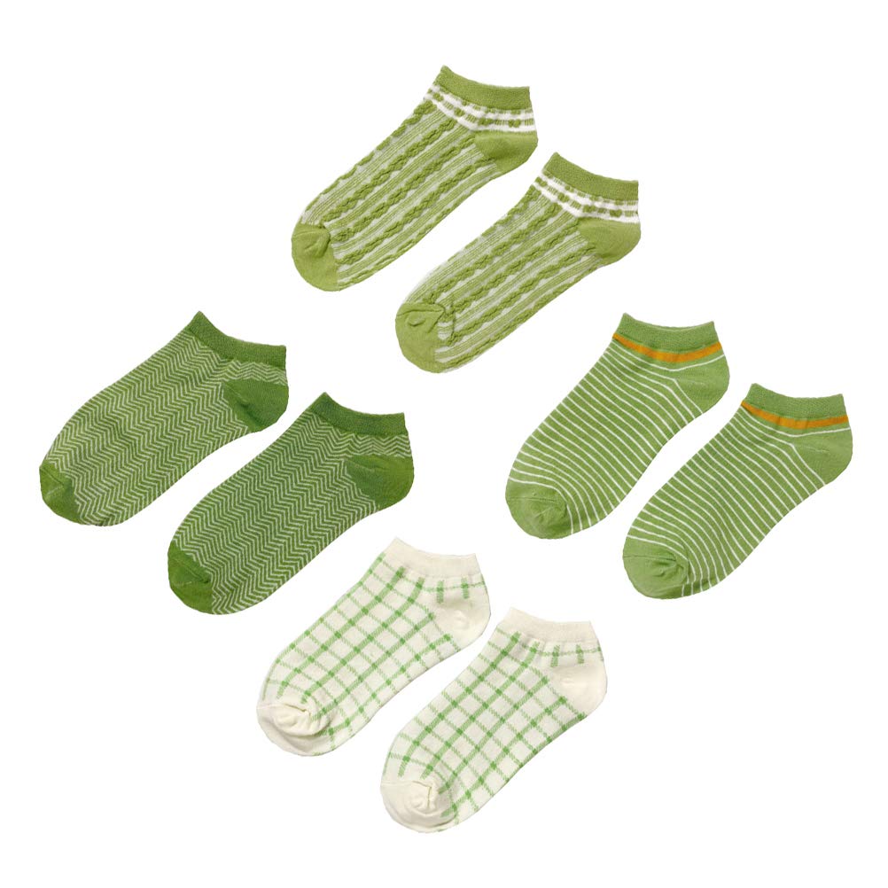 **Funzzy Women's Spring & Summer Short Tube Socks - 4 Pairs Pack - Breathable Casual Socks for Women & Girls - Perfect for Daily Wear, Sports, and Outdoor Activities**