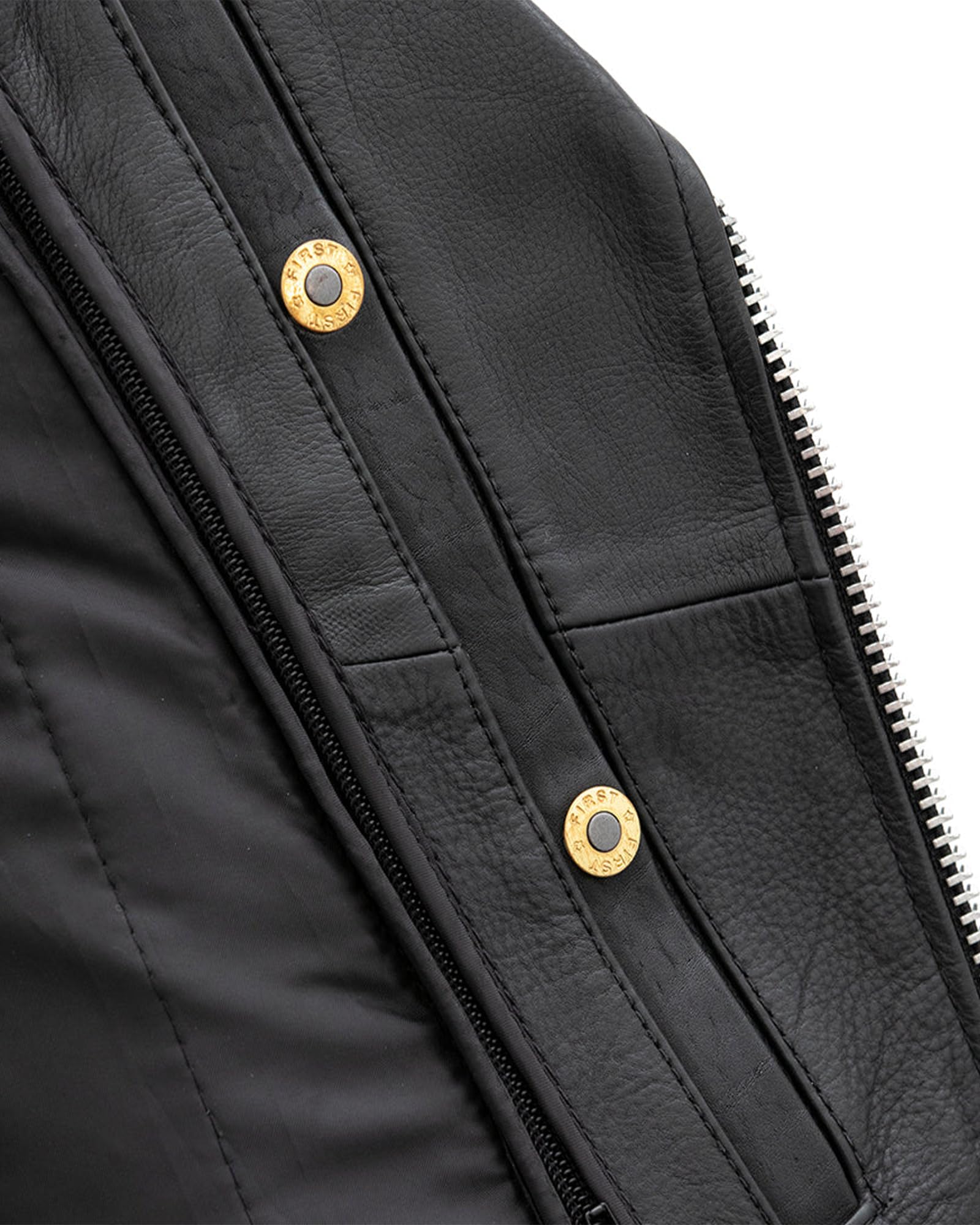 First Mfg Co - Popstar Women's Motorcycle Leather Jacket - Biker Riding Jacket for Women - Stylish & Durable for Motorcycle Rides & Outdoor Adventures