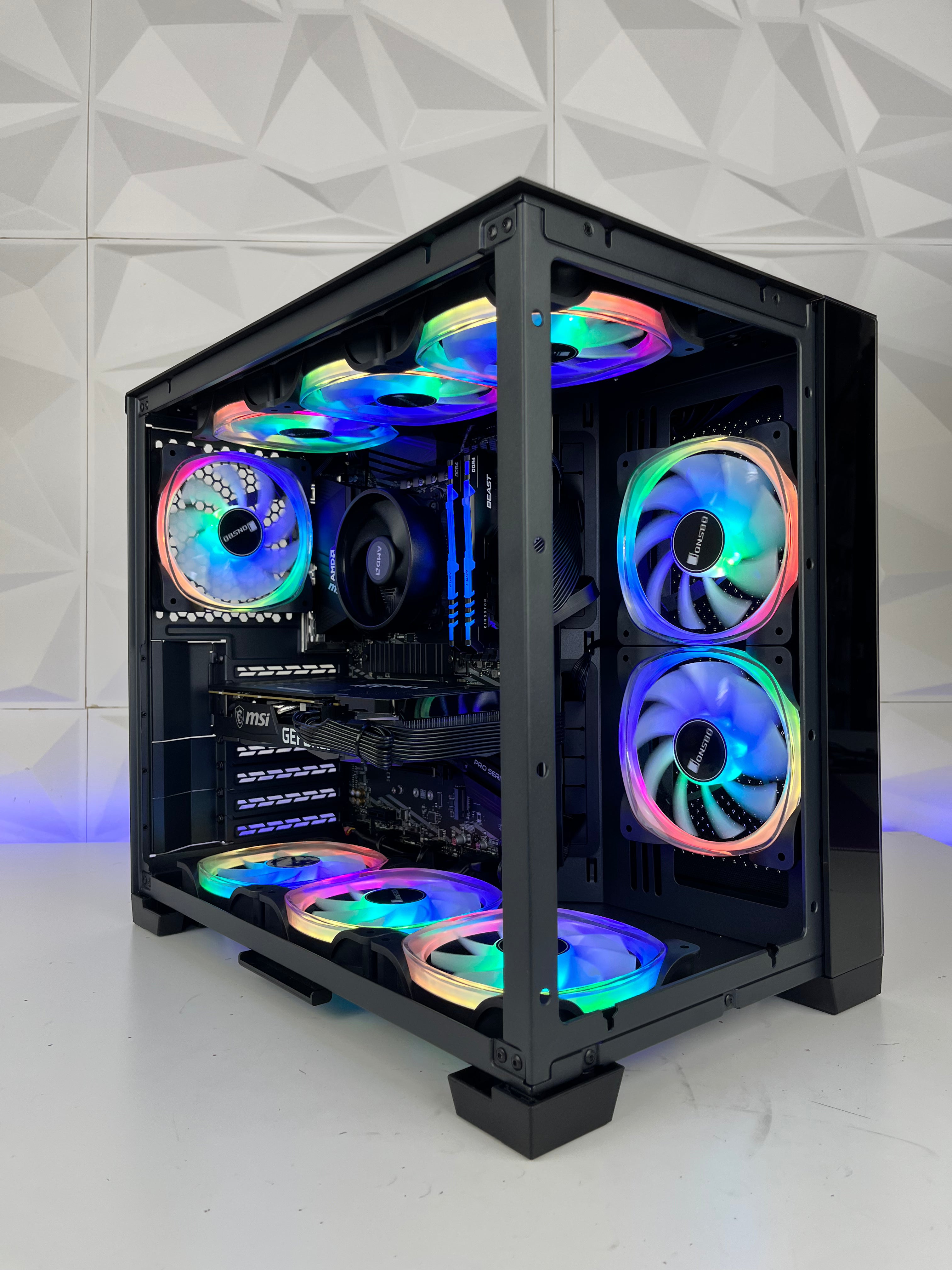 Best Gaming PC with AMD Ryzen 5 & NVIDIA RTX 3050/4060/4060 Ti - SP8 Crystal RGB Desktop Computer for Esports, Streaming & 4K Gaming