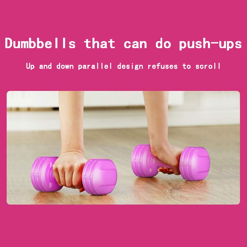 Rubber Coated Mini Dumbbells Set (1kg/1.5kg/2kg/3kg) - Compact Home Gym Equipment for Travel, Office & Family Fitness Training - Perfect for Strength Training, Yoga & Light Weight Lifting Exercises