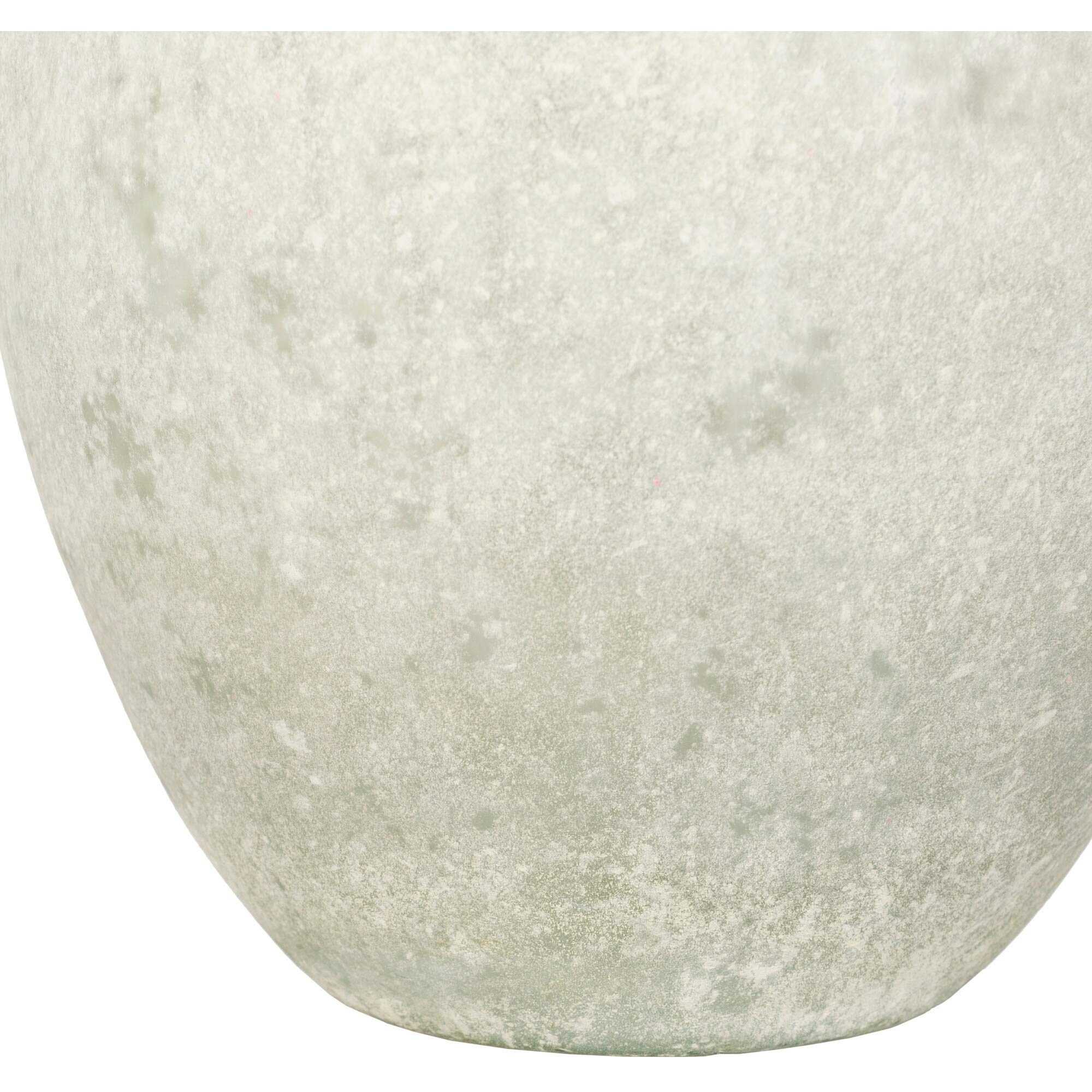 Modern White Marbled Glass Table Lamp with Included Transitional Bulbs - Elegant Home Office & Bedroom Lighting Decor