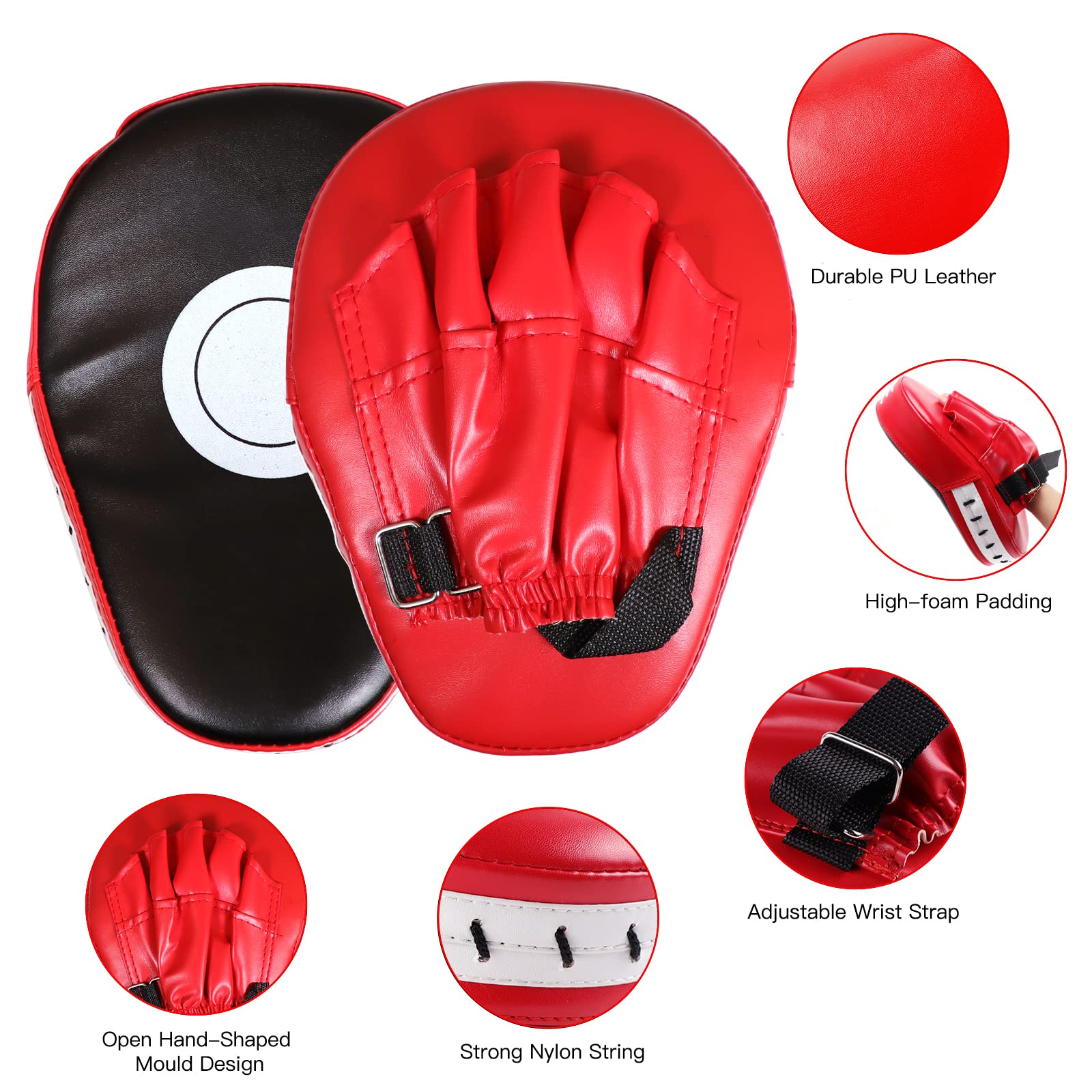 CYFIE Kids Boxing Equipment Set - Punching Mitts, Kicking Shields & Training Gloves for Karate, Muay Thai, Taekwondo | Martial Arts Sparring Gear for Home Gym Workout | Perfect for Youth & Toddler Training Sessions